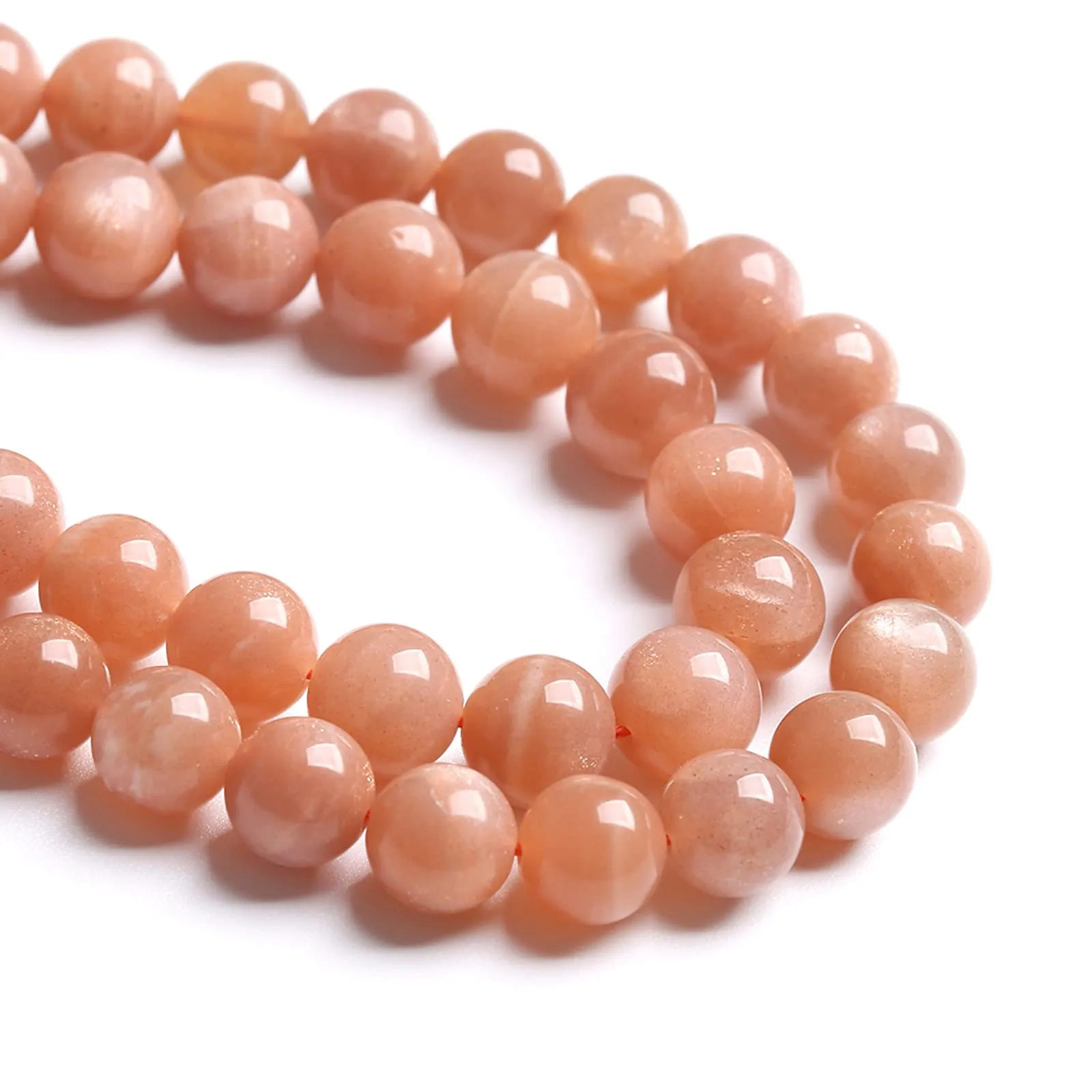 6 mm, 60 perline sfuse in pietra del sole in pietra naturale per la creazione di gioielli fai da te braccialetti perline di cristallo - immagine 3