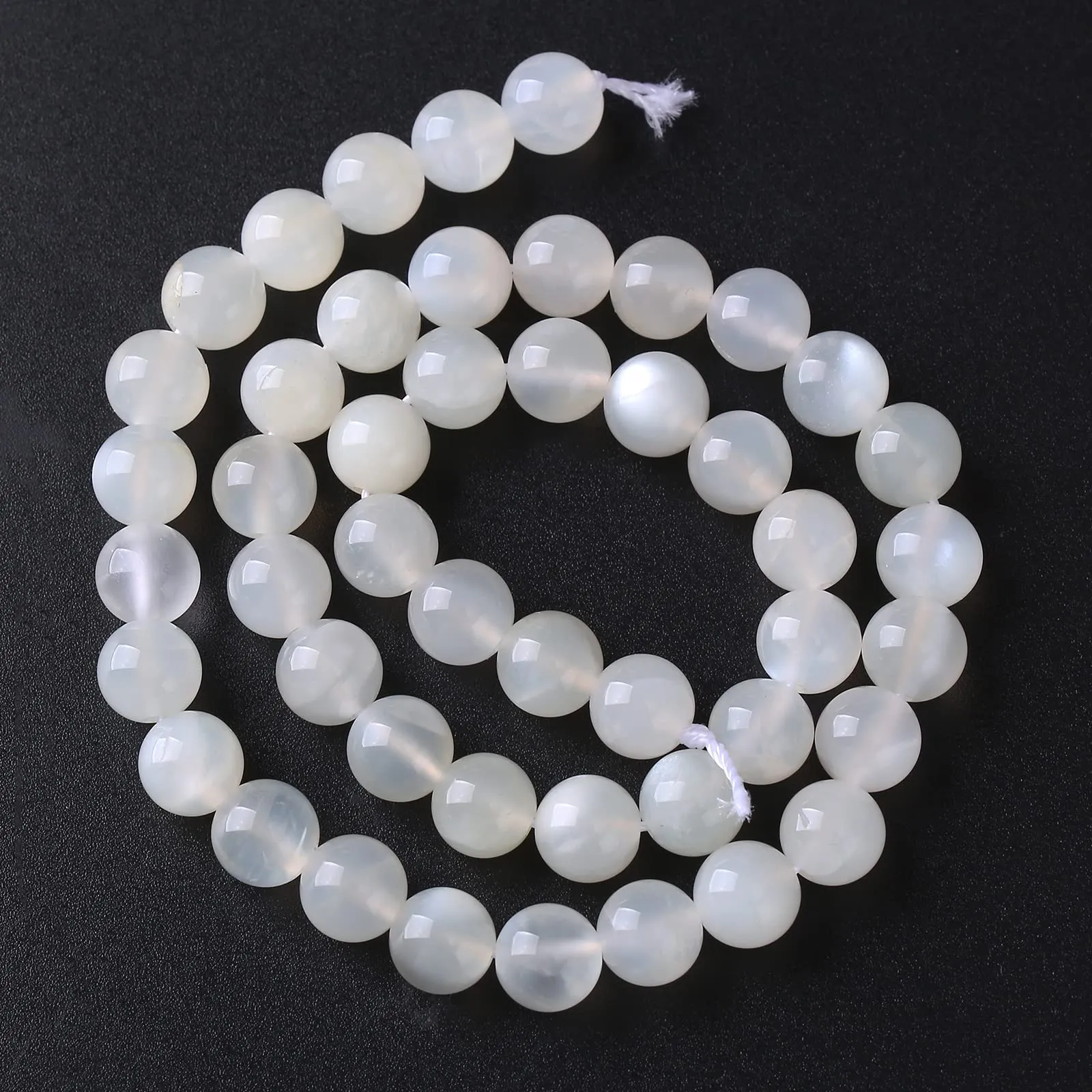 88 perline distanziali in cristallo naturale di grado AAA, 4 mm, 88 pezzi, per braccialetti fai da te, 38 cm, 1 filo - immagine 3