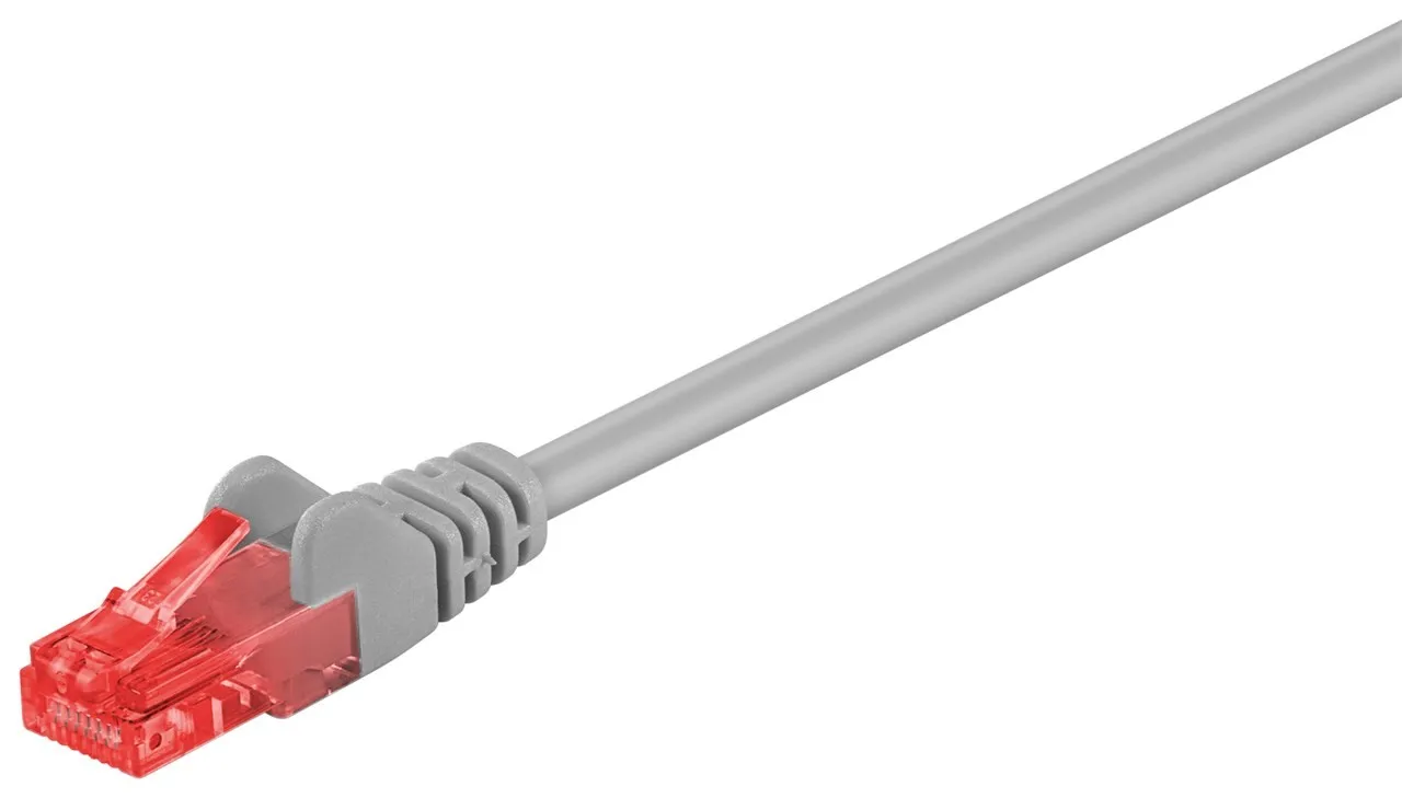 Cavo Rete Utp Cat 6 Non Schermato Mt 2 Grigio - immagine 1