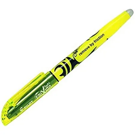 Pennarello Pilot V-Light - Punta a scalpello da 360 mm - Linea da 330 mm - Colore giallo - immagine 1