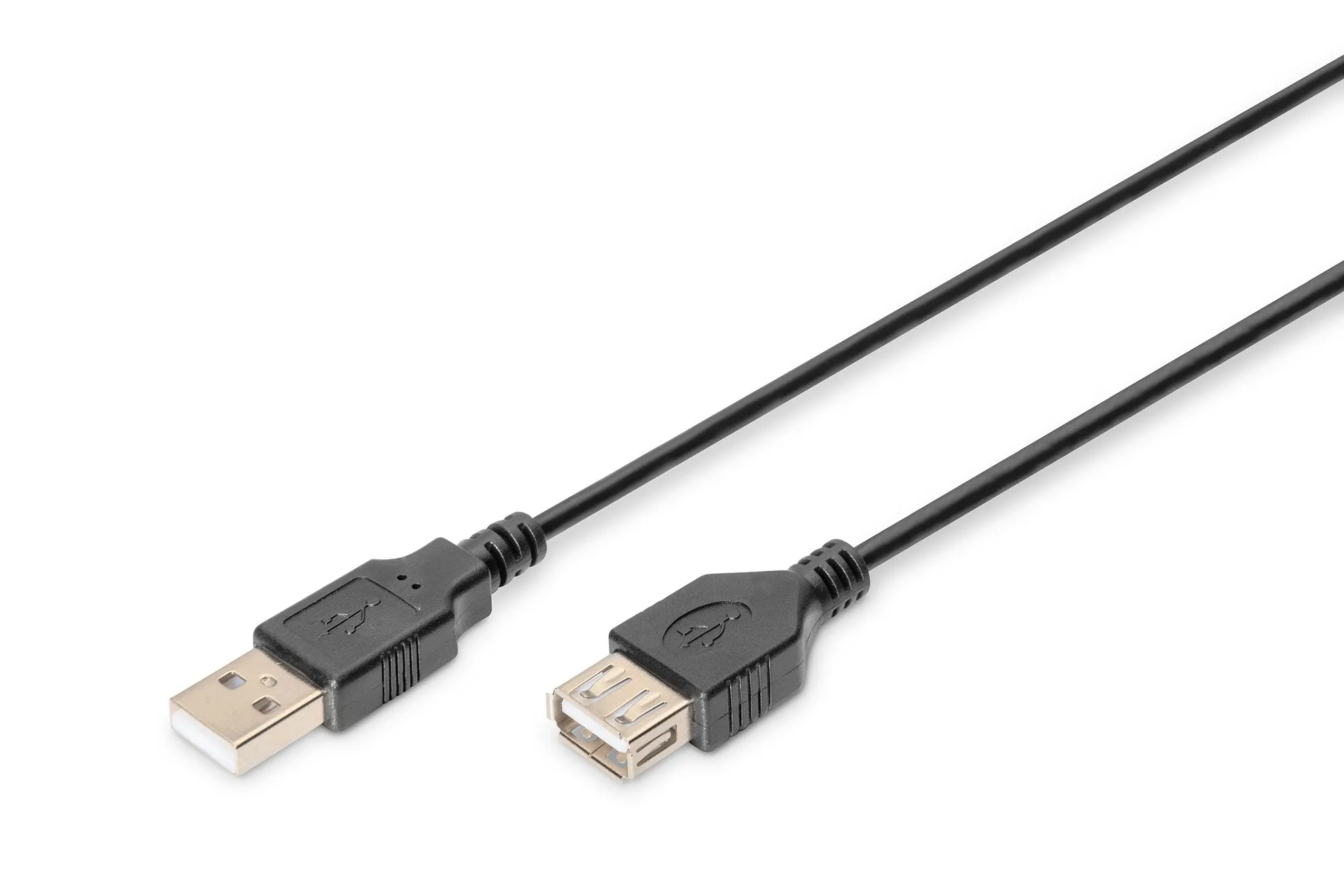 Cavo Prolunga Usb 2.0 Maschio-Femmina Mt 180 Nero Digitus - immagine 1