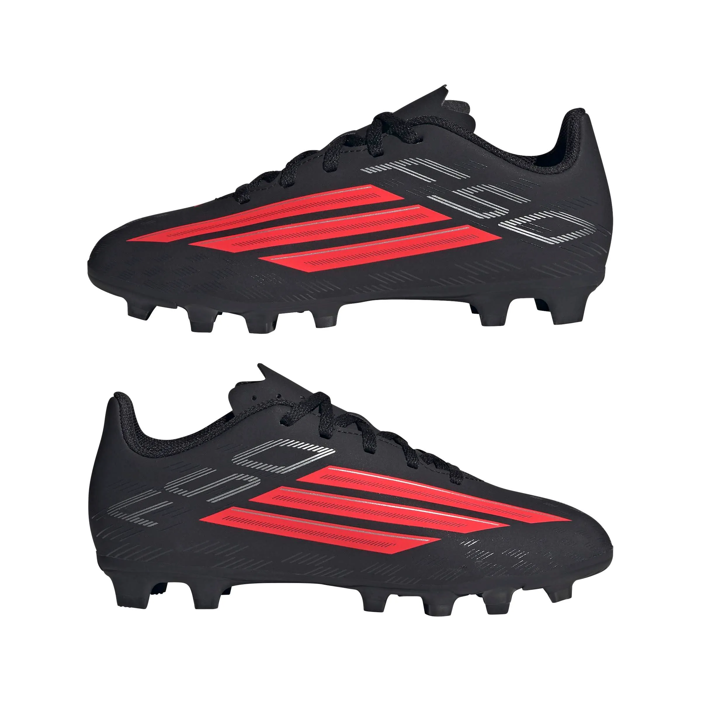 adidas Unisex - Bambini e Ragazzi F50 Club Firm Ground/Multi Ground Football Boots Kids, Core Black/Lucid Red/Core Black, 36 2/3 EU - immagine 8