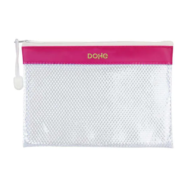 Bustina con cerniera in PVC Dohe - 24x175 mm - Resistente all'acqua - Ideale per documenti in formato A5 - immagine 1