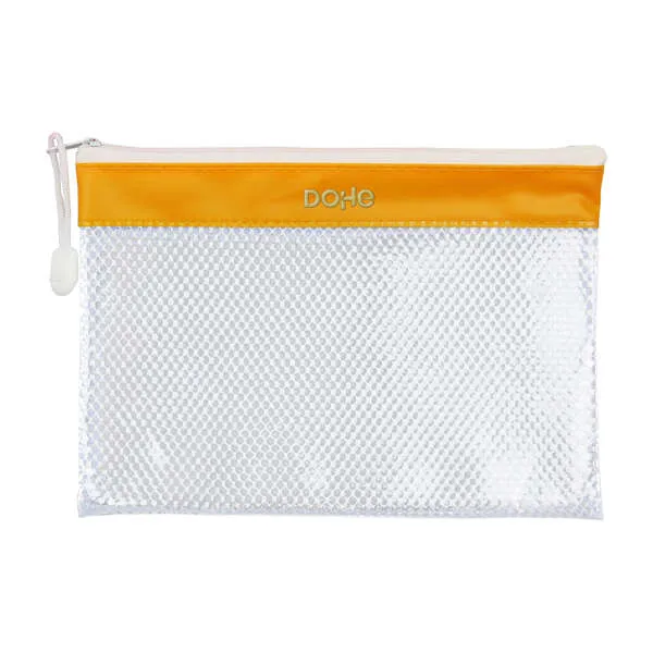 Bustina con cerniera in PVC Dohe - 24x175 mm - Resistente all'acqua - Ideale per documenti in formato A5 - immagine 1