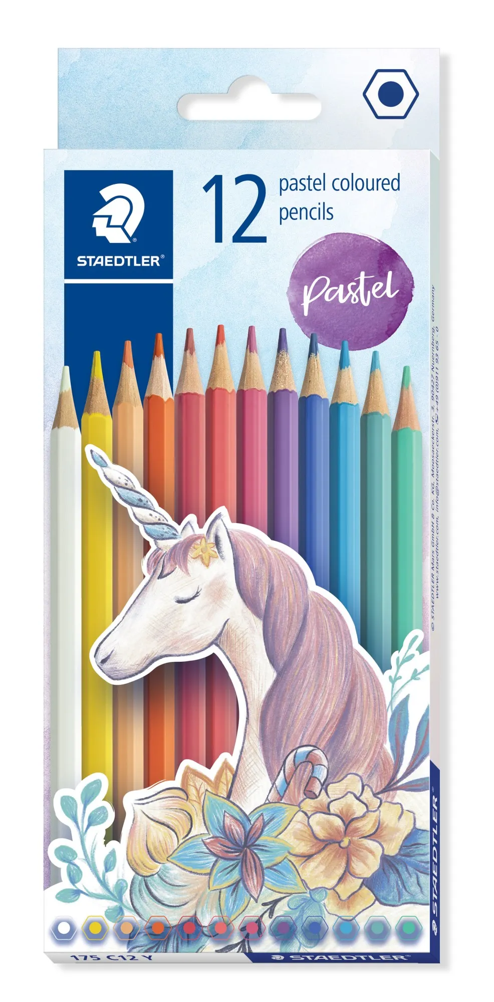 Staedtler 175 C12 Y pastello colorato Colori assortiti 12 pz - immagine 1