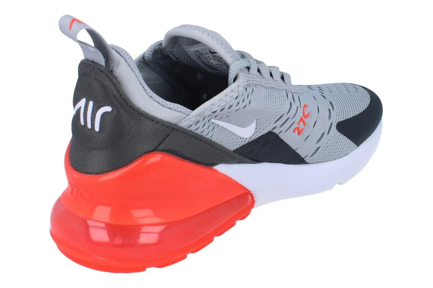 Nike Scarpe da corsa Air Max 270 GS da uomo, Wolf Grigio Bianco Antracite 039, 4.5 Big Kid - immagine 3