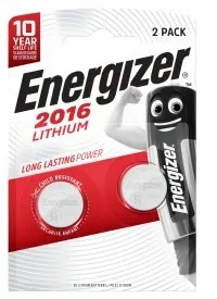 Batterie Bottone Energizer CR2016 2 pezzi - immagine 1
