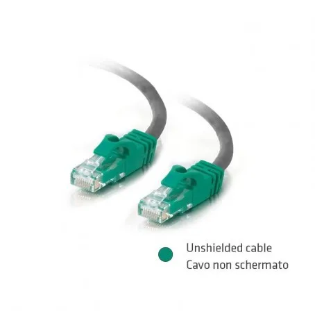 Cavo Rete Utp Cat.6 1Mt Gr Non Schermato Adj - immagine 1