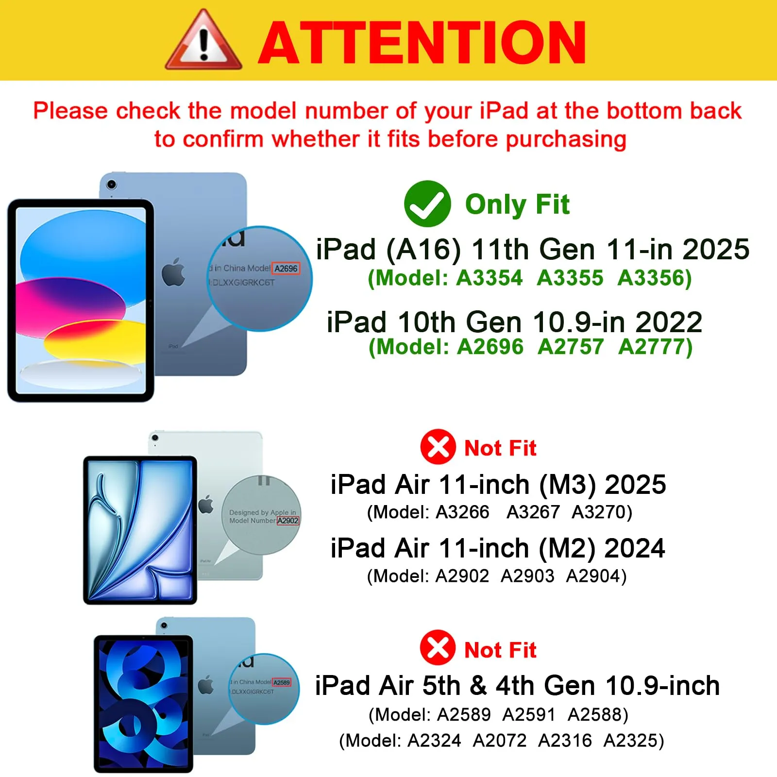 ProCase Cover iPad 11 Gen A16 11 Pollici 2025/iPad 10 Gen 10,9 Pollici 2022 - immagine 2