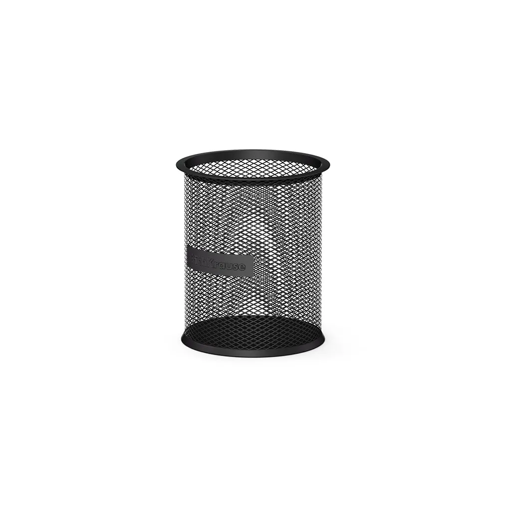 Portapenne rotondo classico Erichkrause Compass - Base rotonda in acciaio inossidabile - Design moderno ed elegante - Colore nero - immagine 1
