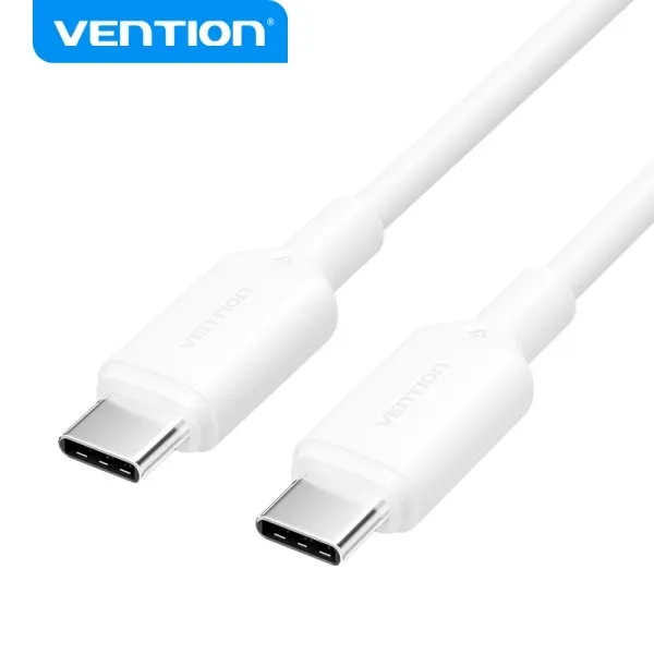 Cavo USB Vention - Nichelato - 60W - 3A - Bianco - immagine 1