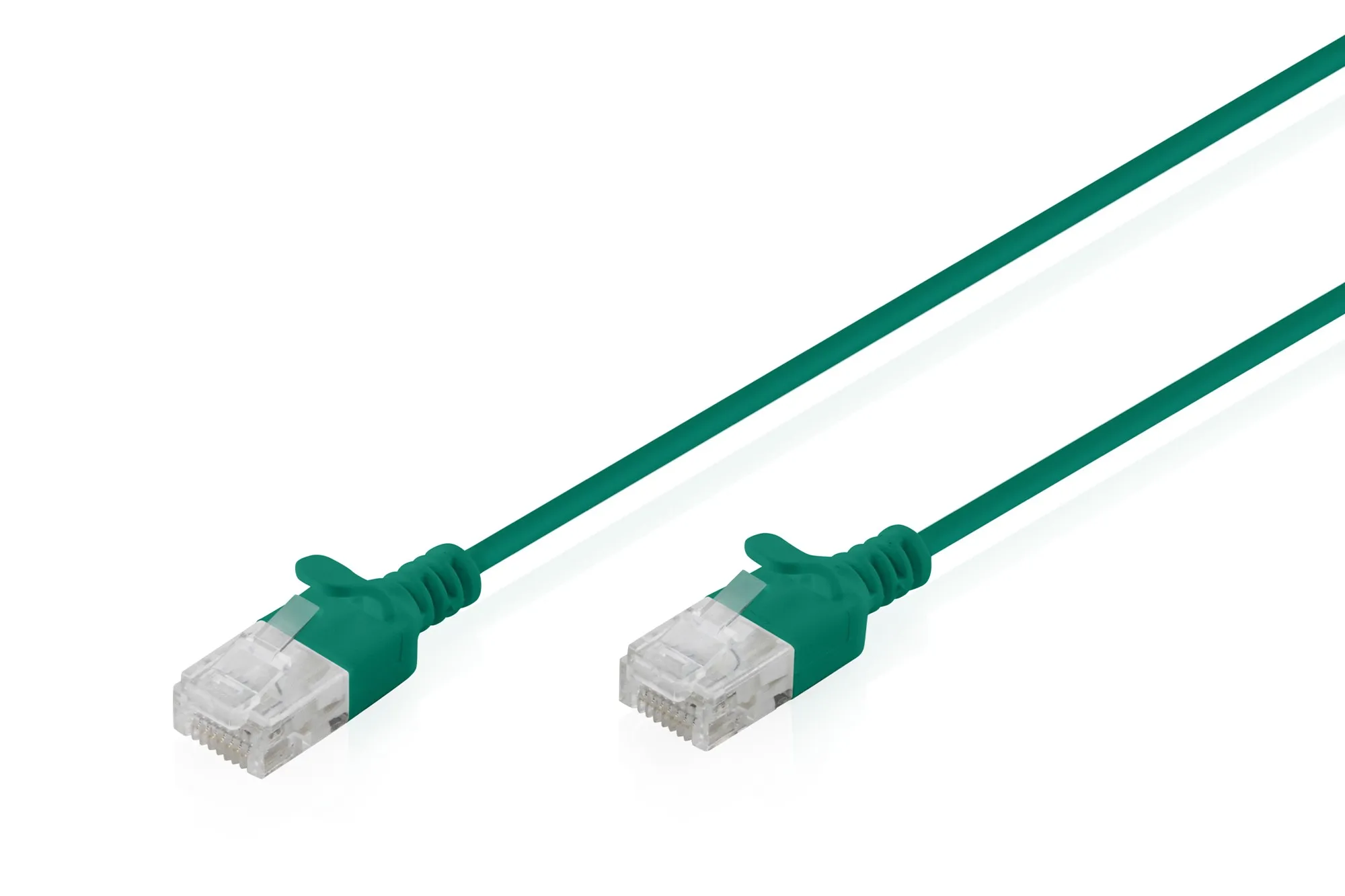 Cavo Rete Cat 6 U-Utp Rame Lszh Slim 0.3 M Verde - immagine 1