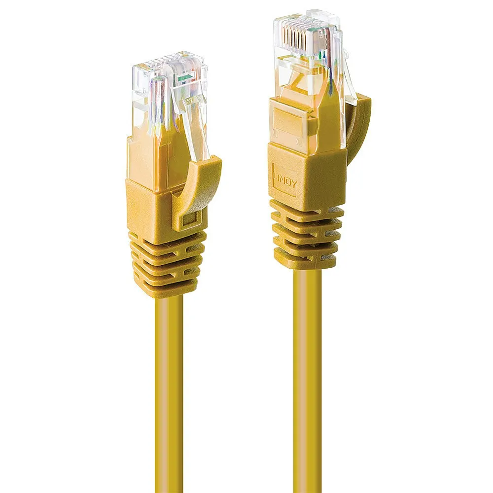Lindy Cavo Di Rete U/Utp Cat.6 Giallo 0.3M - immagine 1