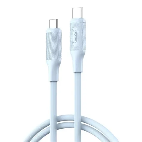 Cavo XO NBQ265B da USB-C maschio a USB-C maschio - 1 m - 60 W - Blu - immagine 1