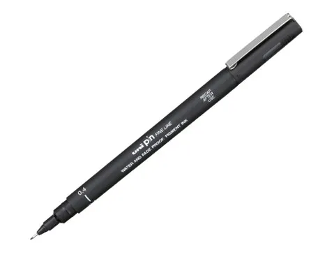 Uni-Ball Pin 04 evidenziatore 1 pz Nero - immagine 1