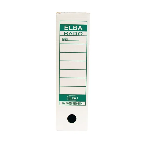 Scatola portadocumenti Elba A4 Ultimate - Robusta e resistente - Formato A4 standard - Design elegante e funzionale - Bianco e verde - immagine 1