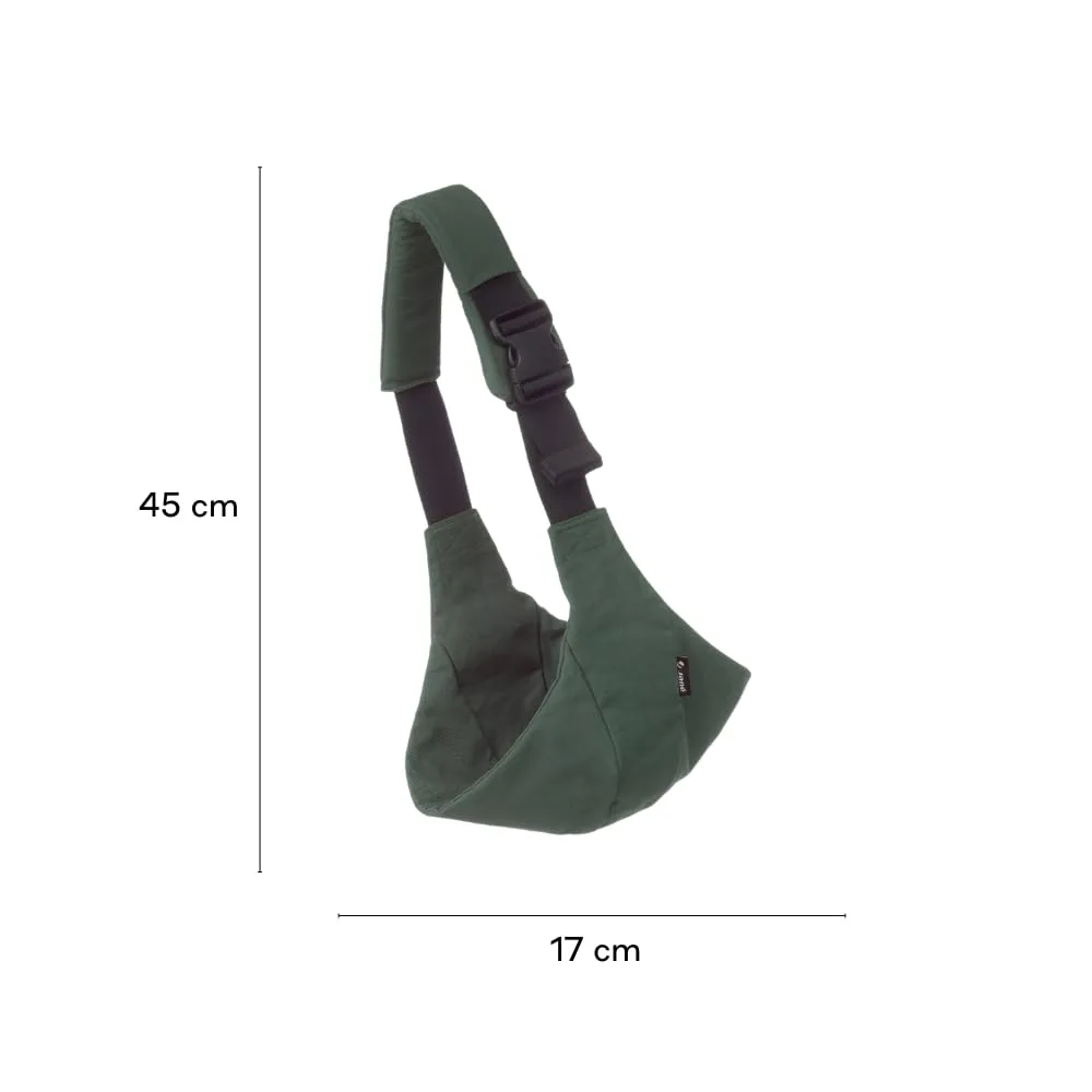 Jané Catch Fascia Portabebè Fianco, Porto Laterale, Regolabile, Ergonomica e Antiscivolo, 100% Cotone, 9-48 Mesi, Verde - immagine 6