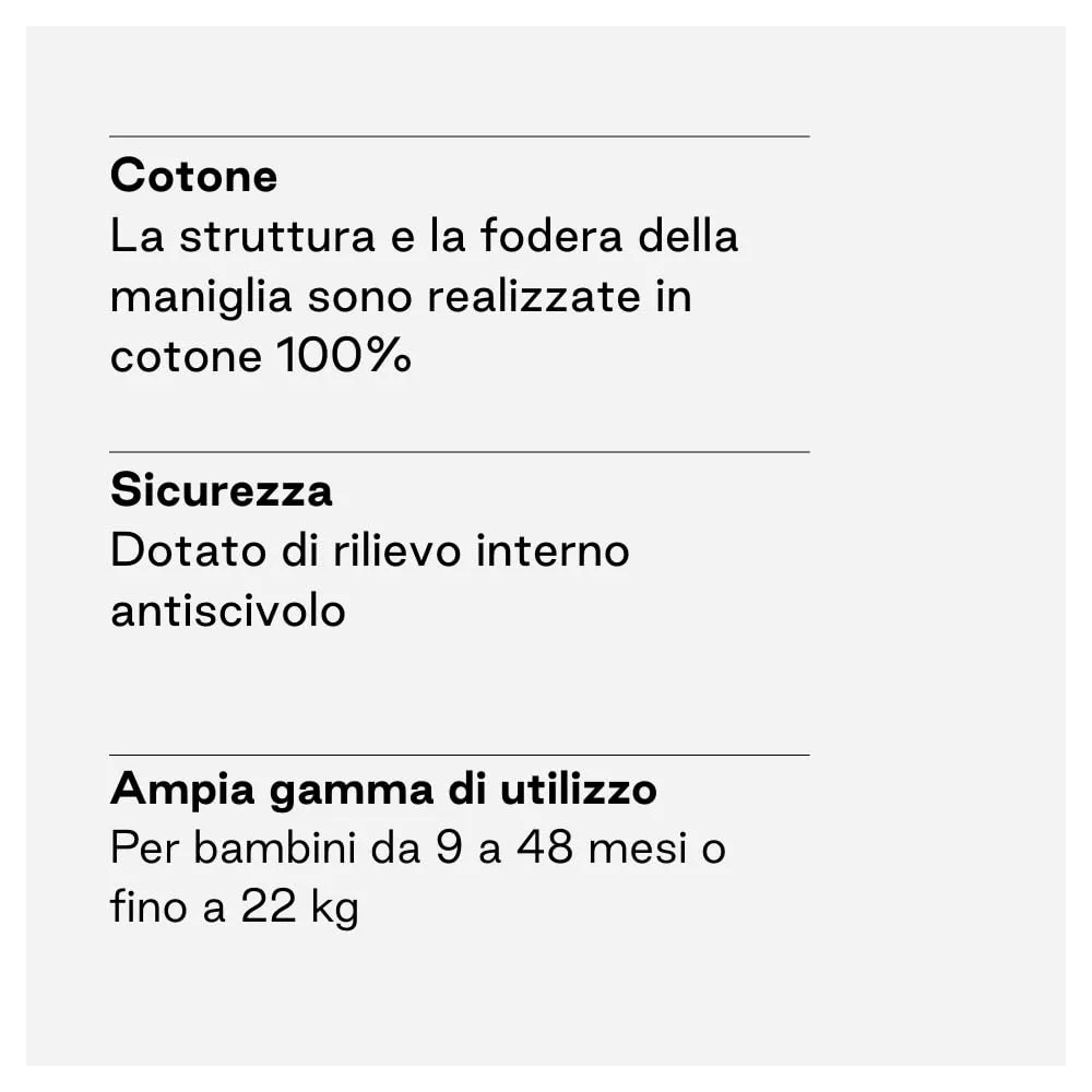 Jané Catch Fascia Portabebè Fianco, Porto Laterale, Regolabile, Ergonomica e Antiscivolo, 100% Cotone, 9-48 Mesi, Grigio - immagine 5