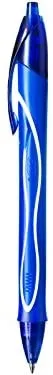 Bic Gel-Ocity Penna gel retrattile ad asciugatura rapida - Punta media 07 mm - Inchiostro gel - Resistente alle sbavature - Asciugatura ultra rapida - Colore blu - immagine 1