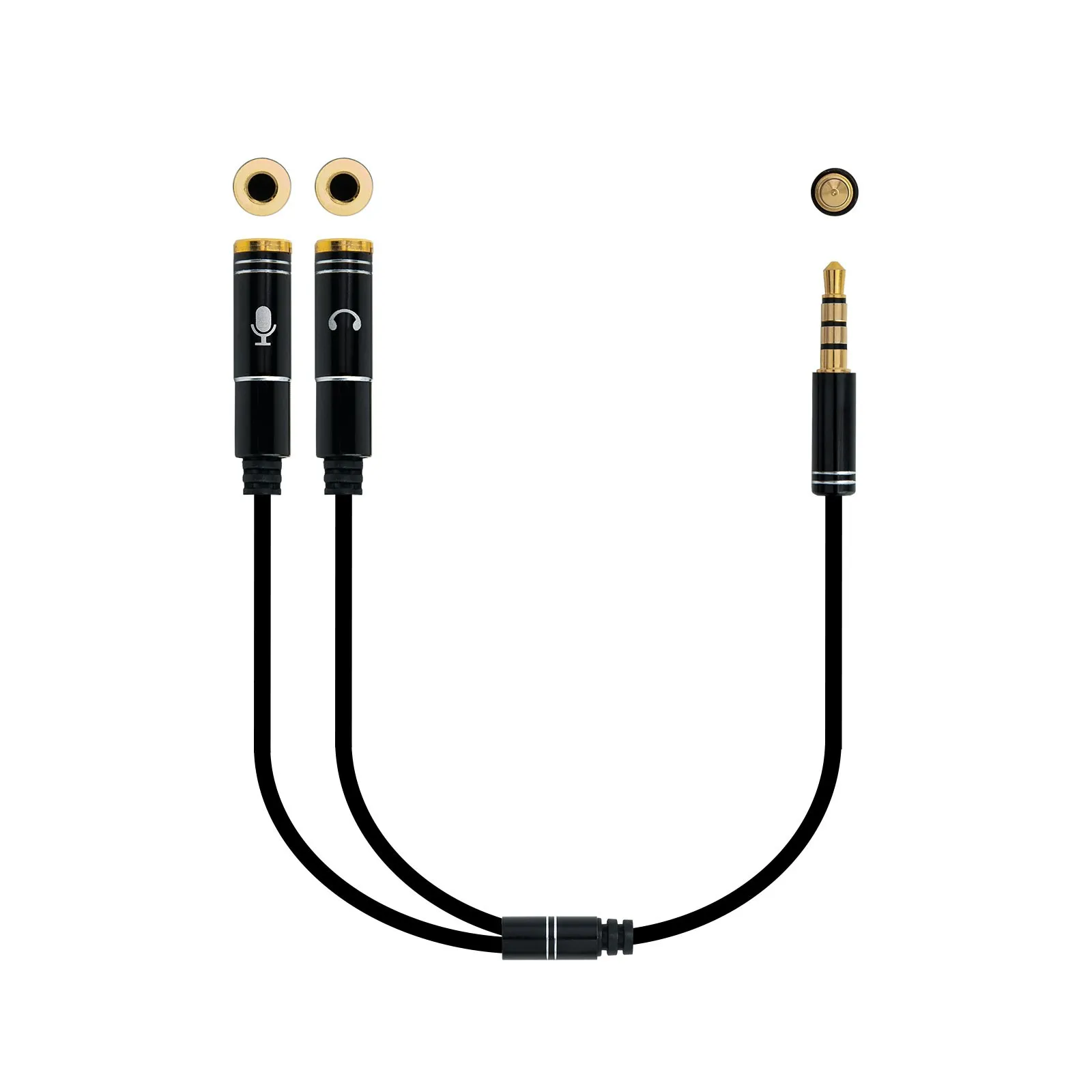 Nanocable 10.24.1202 cavo audio 03 m 3.5mm 2 x 3.5mm Nero - immagine 1