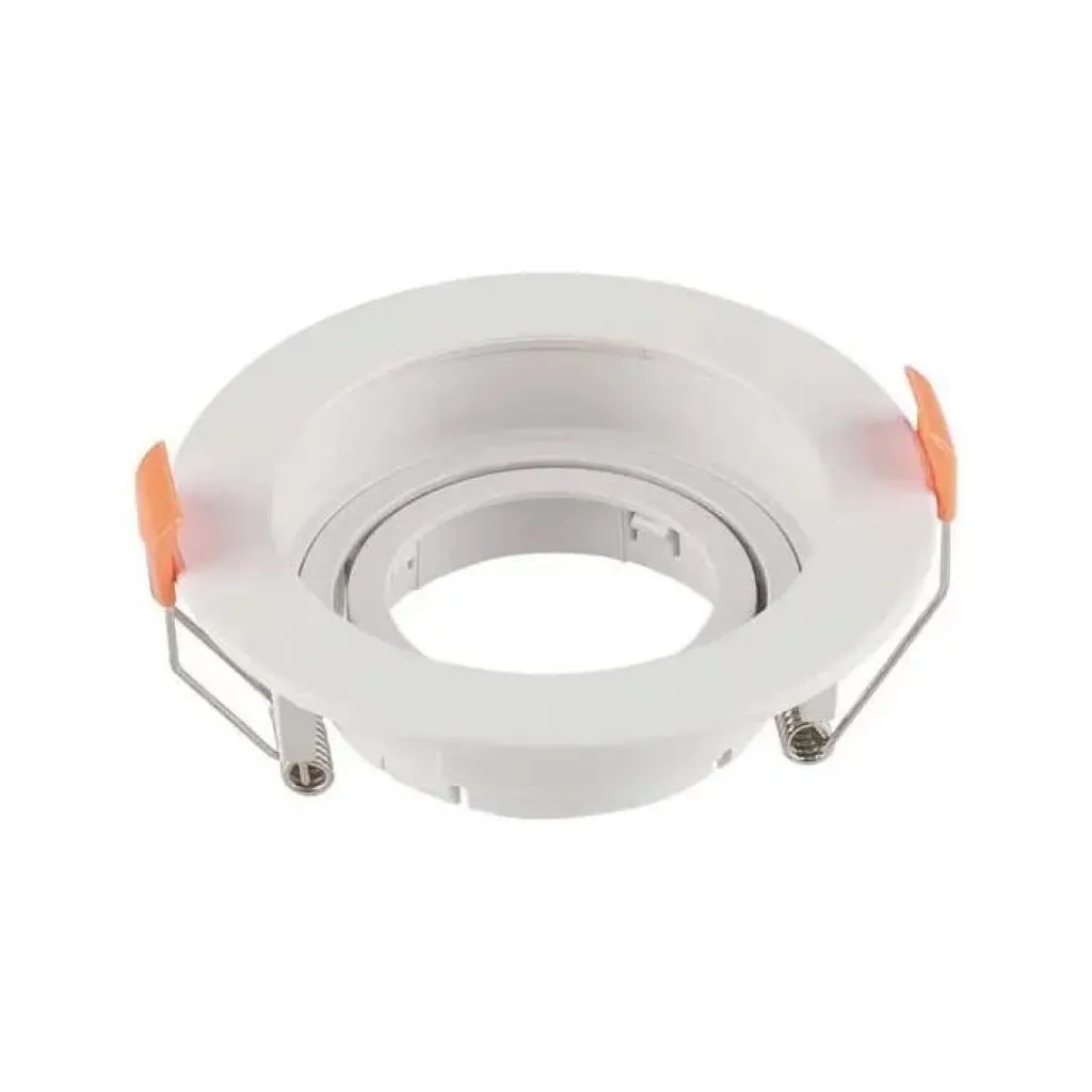 V-TAC Portafaretto LED da Incasso Rotondo GU10 Colore Bianco Orientabile - immagine 1