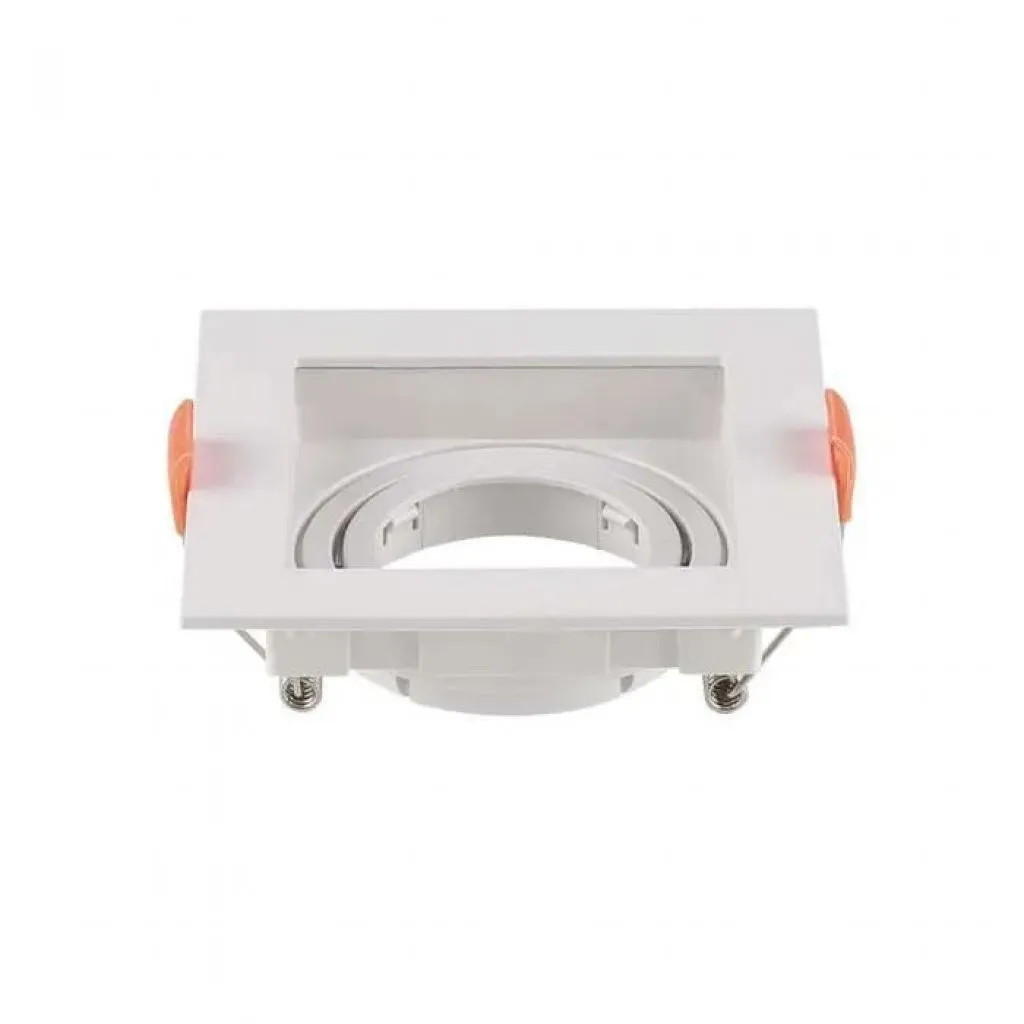 V-TAC Portafaretto LED da Incasso Quadrato GU10 Colore Bianco - immagine 1