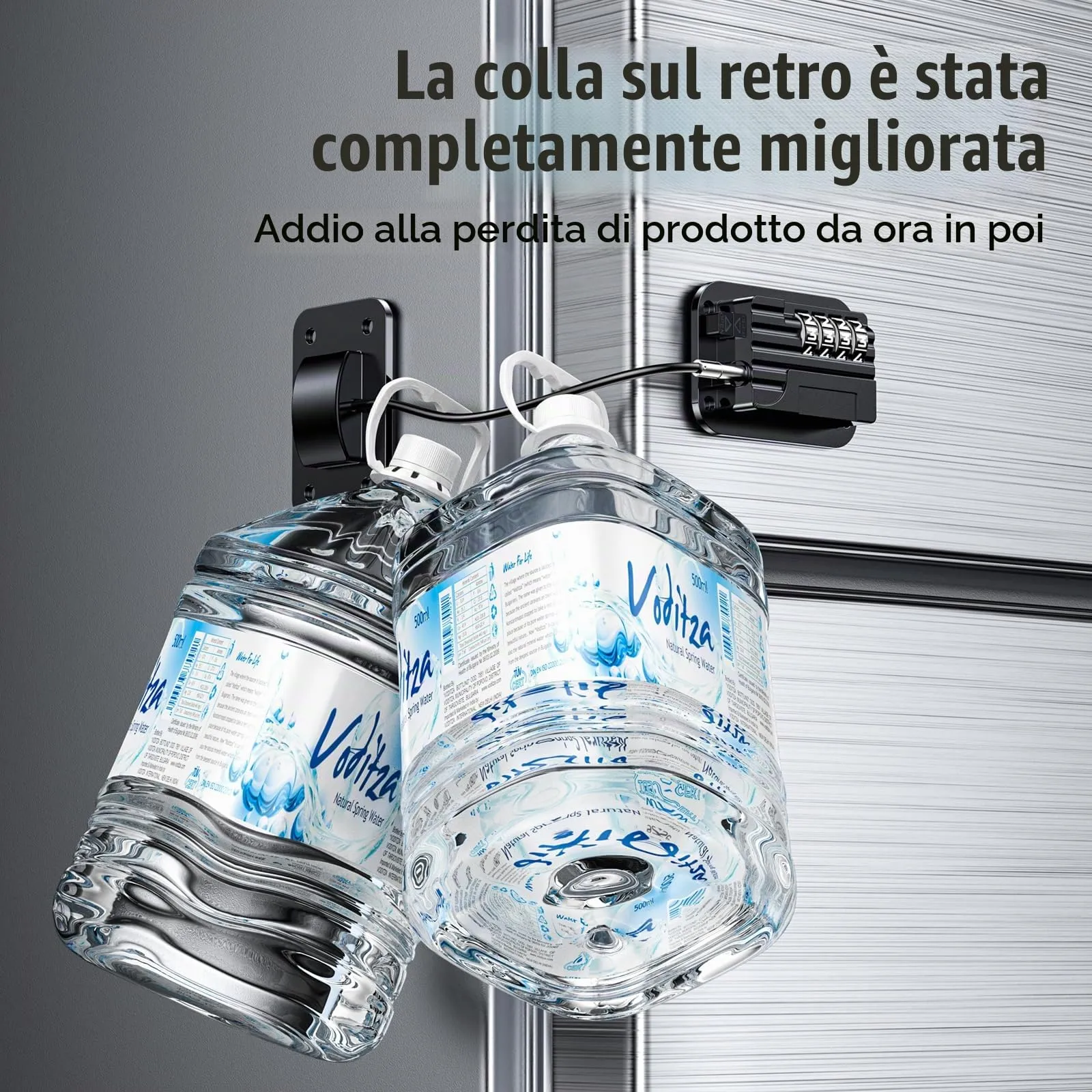 Lucchetto per Frigorifero con Combinazione, Chiusura Frigorifero Blocca Migliorata per Bambini Adulti, Blocca Porta Frigorifero per Frigo Armadi Porte Finestre Guardaroba，2 pezzo - Nero - immagine 5