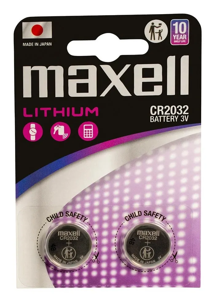 Maxell 12238500 batteria per uso domestico Batteria monouso CR2032 Lithium-Manganese Dioxide (LiMnO2) - immagine 1