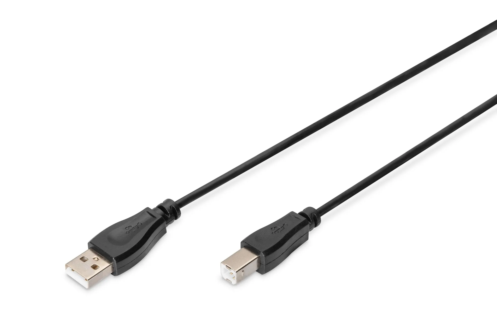 Cavo Usb 2.0 Connettori A-B Lunghezza Mt. 1 Colore Nero - immagine 1