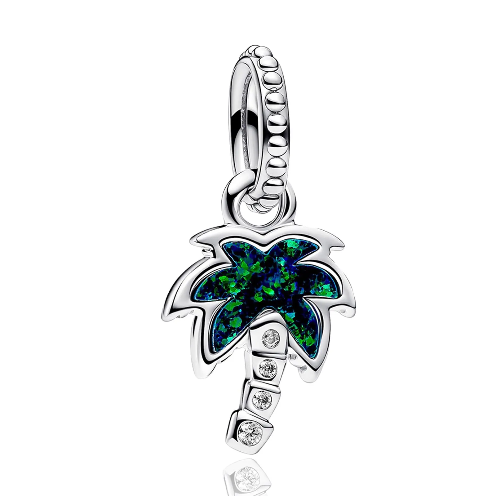 Rimgoris 925 Sterling Silver Women Bracciali Collana Estate Alberi di Cocco Ciondolo Donna Bracciale Charm Festa della Mamma con Zirconia - immagine 1