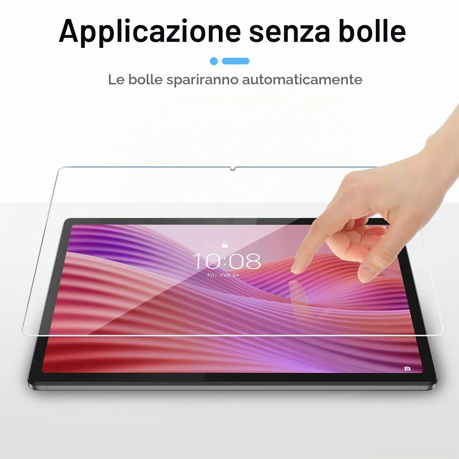 Gerutek 2 Pezzi Pellicola Protettiva per Lenovo Tab 10.1'' 2025 - immagine 5