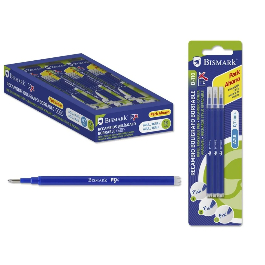 Bismark 327532 ricaricatore di penna Blu 3 pz - immagine 1