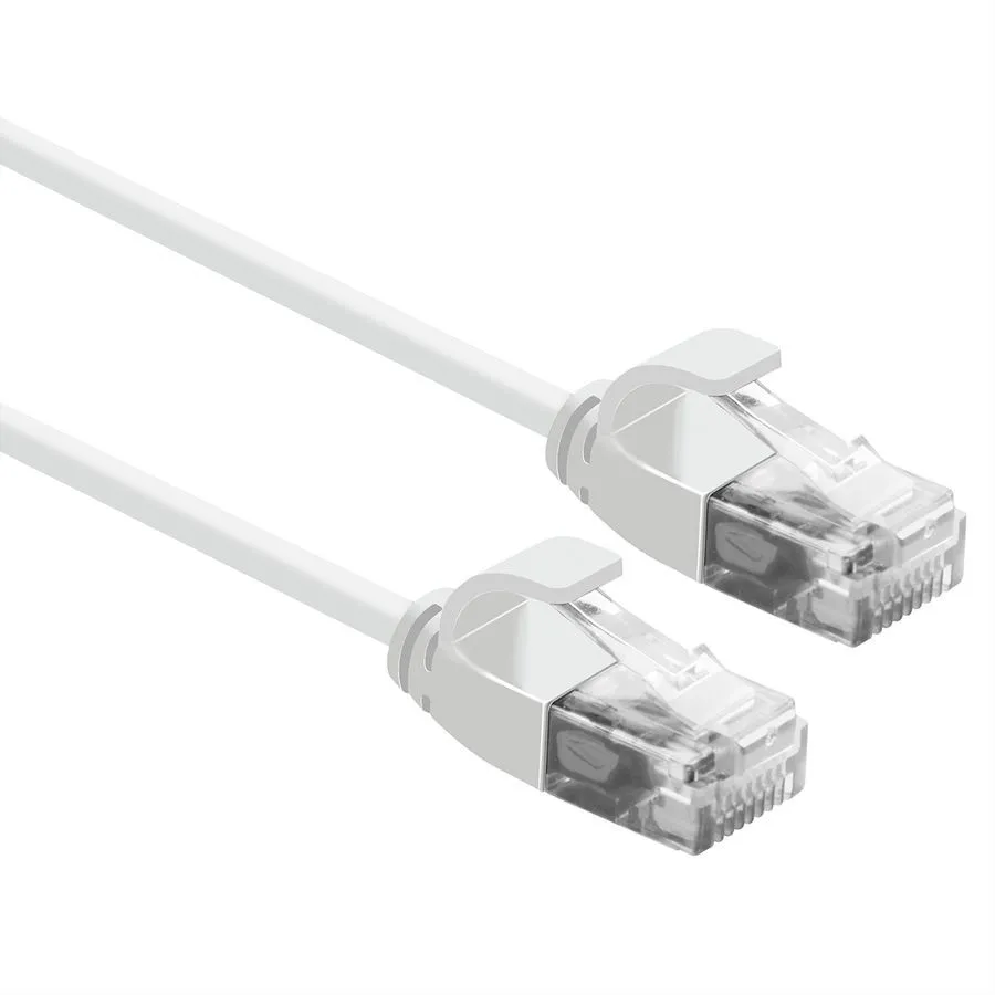 Roline Cavo Utp Data Center Patchcord Cat.6A Class Ea Lsoh Slim Bianco 1M - immagine 1