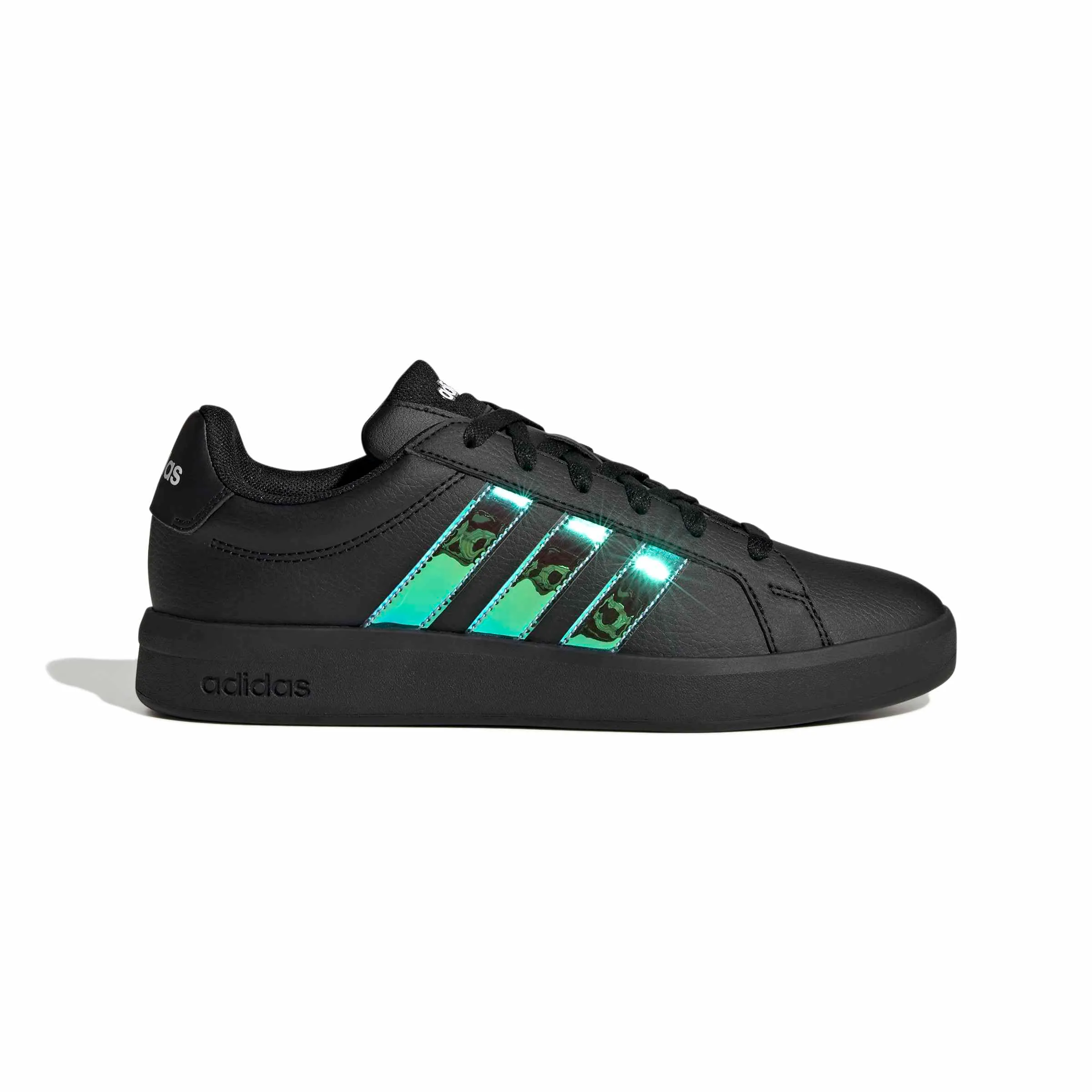 adidas Donna Grand Court Base 3.0 CHOES, Core Black/Core Black/Ftwr White, 39 1/3 EU - immagine 2