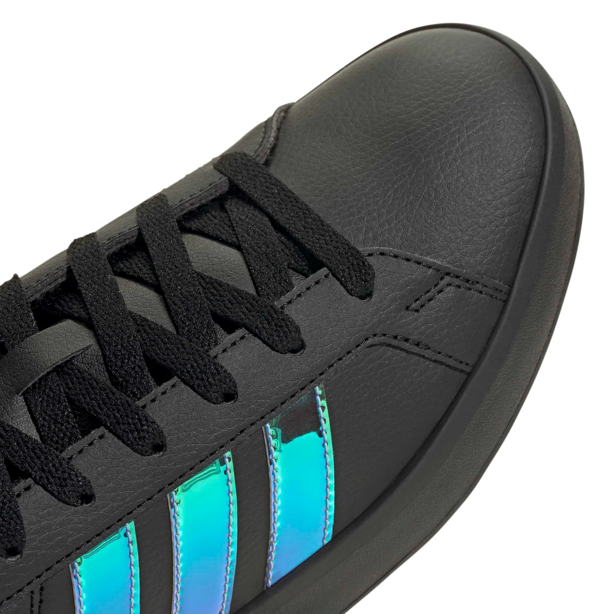 adidas Donna Grand Court Base 3.0 CHOES, Core Black/Core Black/Ftwr White, 39 1/3 EU - immagine 4