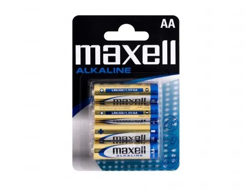Maxell Confezione da 4 batterie alcaline LR06 AA 1.5V - immagine 1