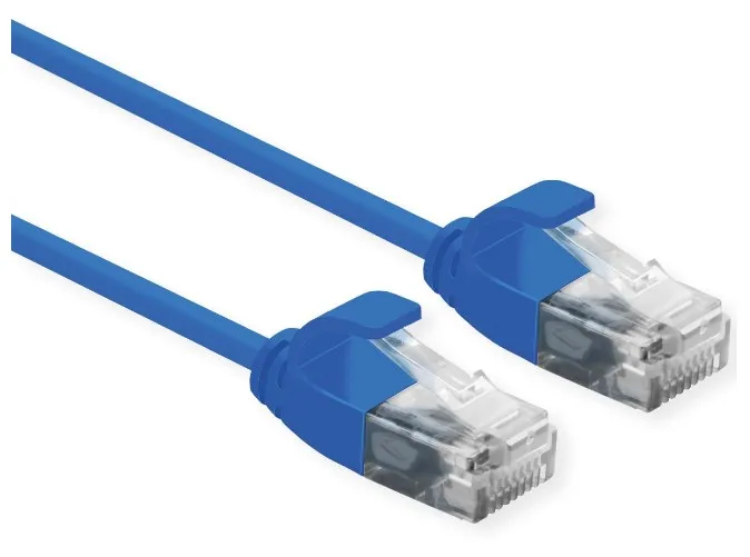 Roline Cavo Utp Data Center Patchcord Cat.6A/Class Ea Lsoh Slim Blu 0.5M - immagine 1