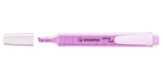 Pennarello Stabilo Swing Cool Pastel Fluorescente - Corpo piatto - Punta a scalpello - Linea tra 1 e 4 mm - Inchiostro a base d acqua - Anti-essiccante - Colore fucsia ghiacciato - immagine 1