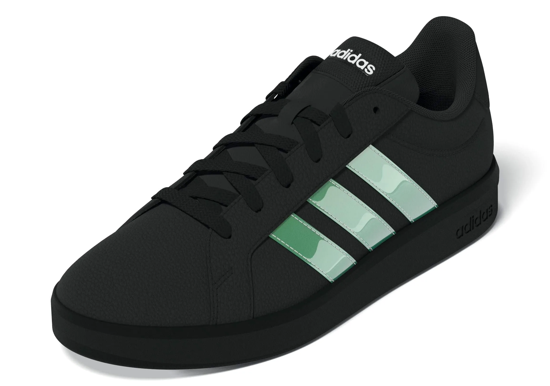 adidas Donna Grand Court Base 3.0 CHOES, Core Black/Core Black/Ftwr White, 38 EU - immagine 1