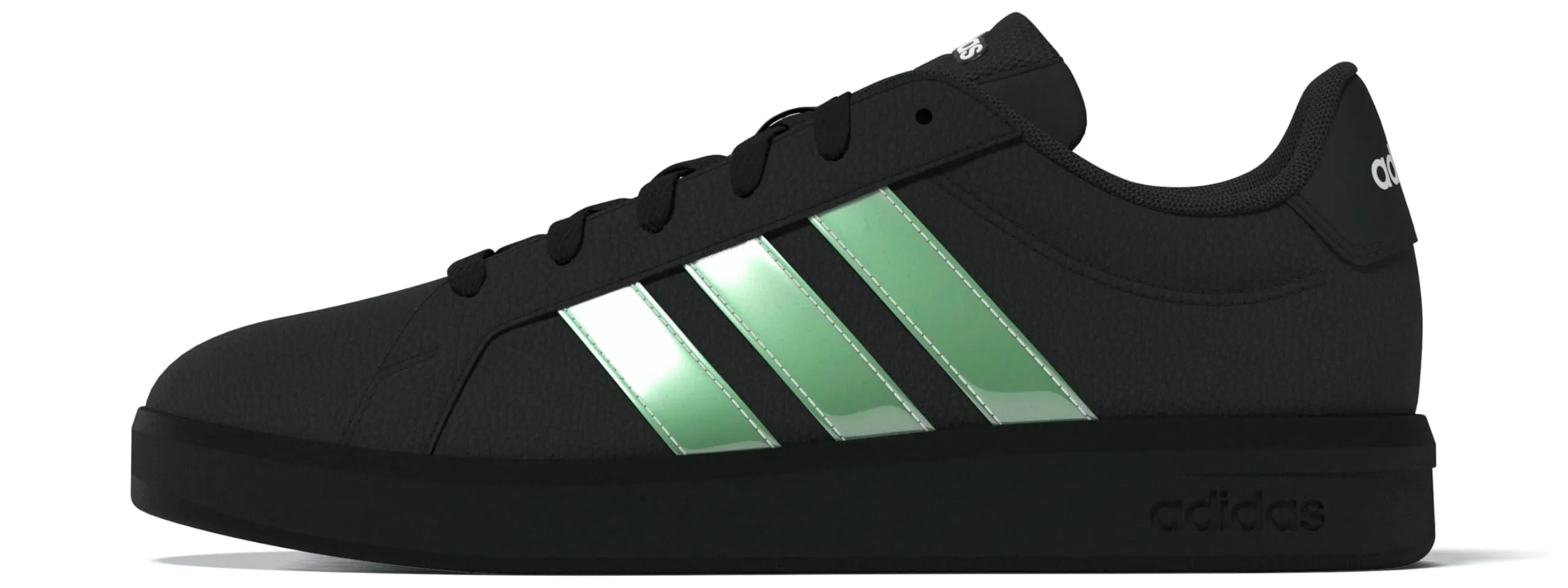 adidas Donna Grand Court Base 3.0 CHOES, Core Black/Core Black/Ftwr White, 38 EU - immagine 2