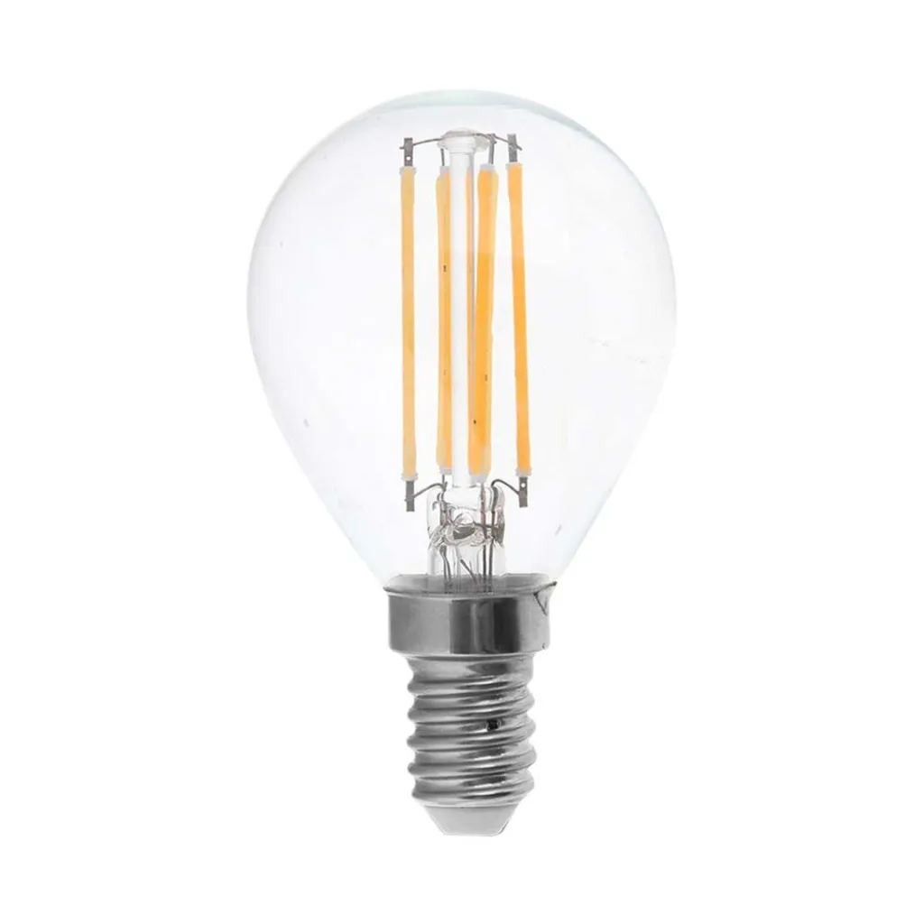 Led Bulb - 4W Filament E14 P45 Clear Cover 4500K - immagine 1