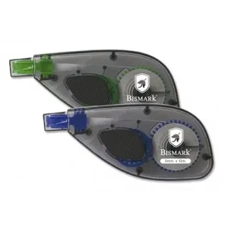 Nastro correttore Bismark 5 mm x 12 m - Applicazione laterale - Corpo trasparente - Forma ergonomica - immagine 1