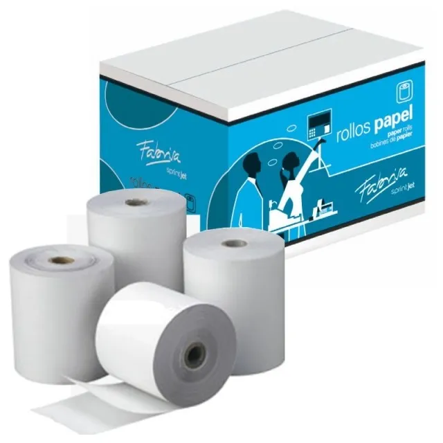 Rotolo di carta autocopiante Fabrisa - Misure 75x65x12mm - immagine 1