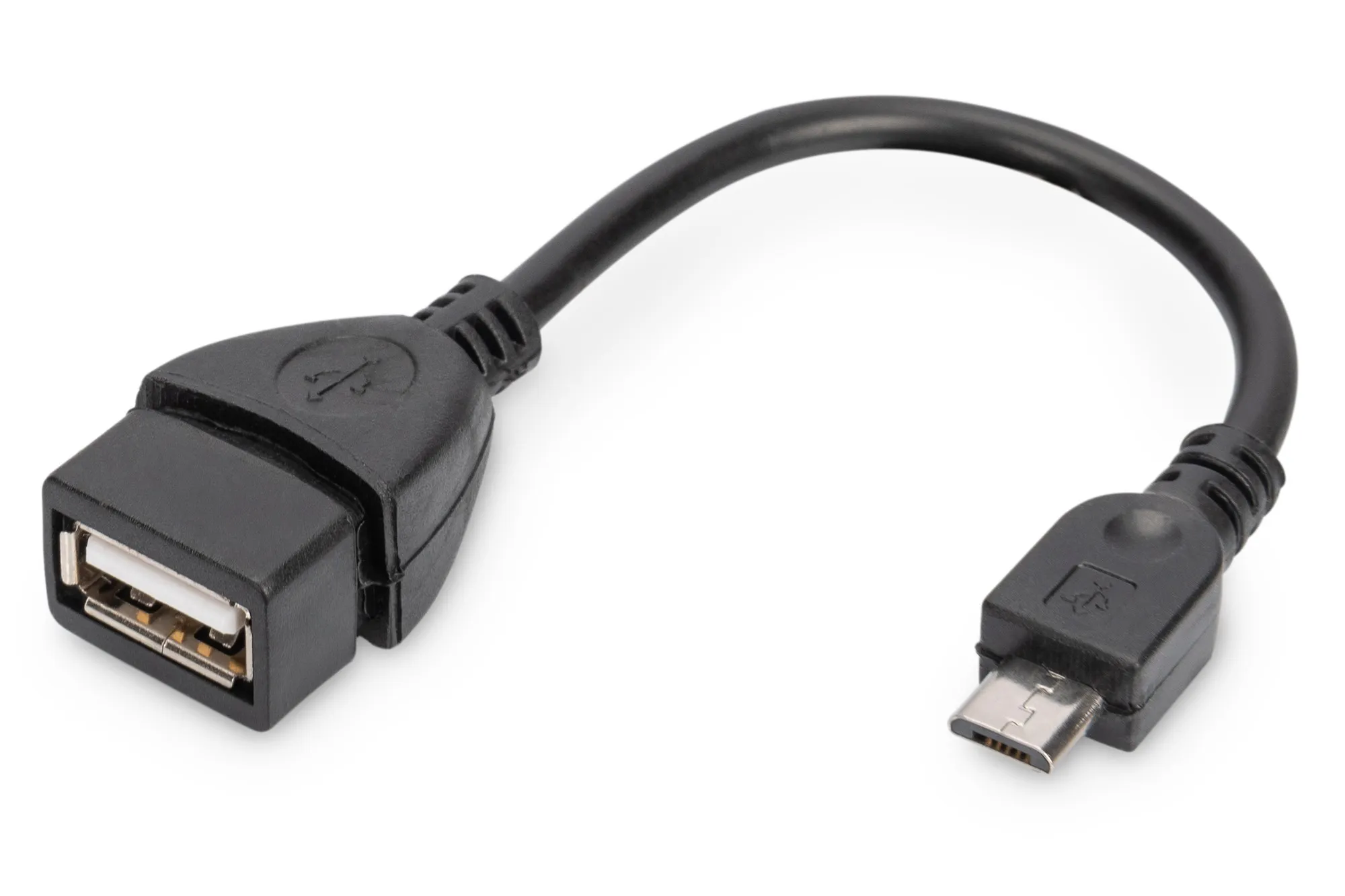 Cavo Adattatore Usb 2.0 Otg Connettori Micro Usb B Maschio - Usb A Femmina 20 Cm - immagine 1