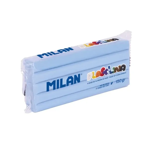 Pasta modellabile Milan 150g in stick - Base di amido di mais - Senza glutine - Miscelabile - Azzurro chiaro - immagine 1