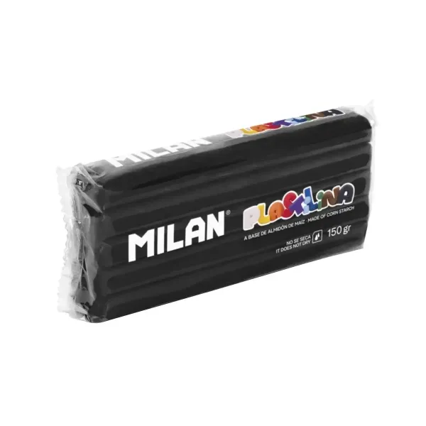 Pasta modellabile Milan 150g in stick - Base di amido di mais - Senza glutine - Miscelabile - Nera - immagine 1