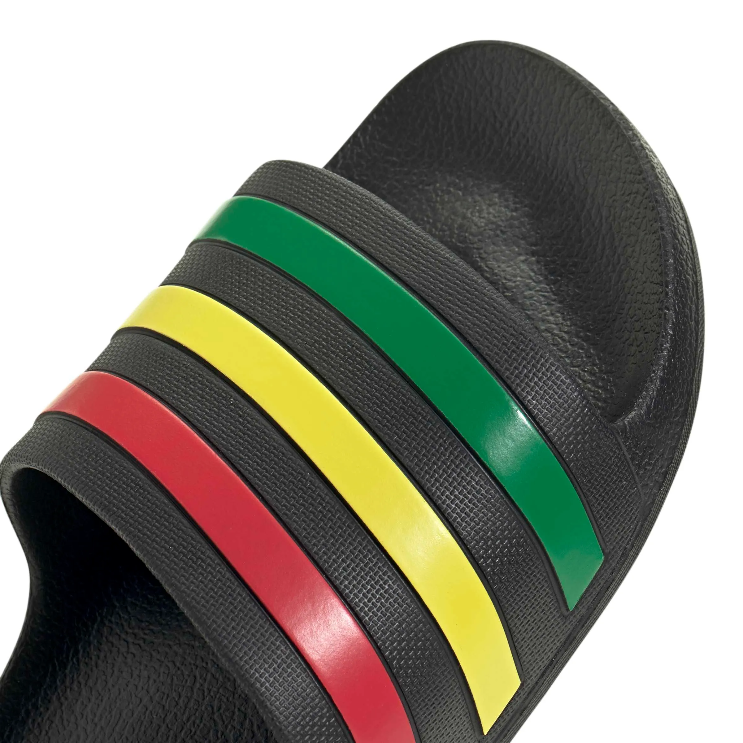 adidas Unisex Adilette Aqua Slides Core Black/Green/Pure Ruby 6 UK 39 EU - immagine 6