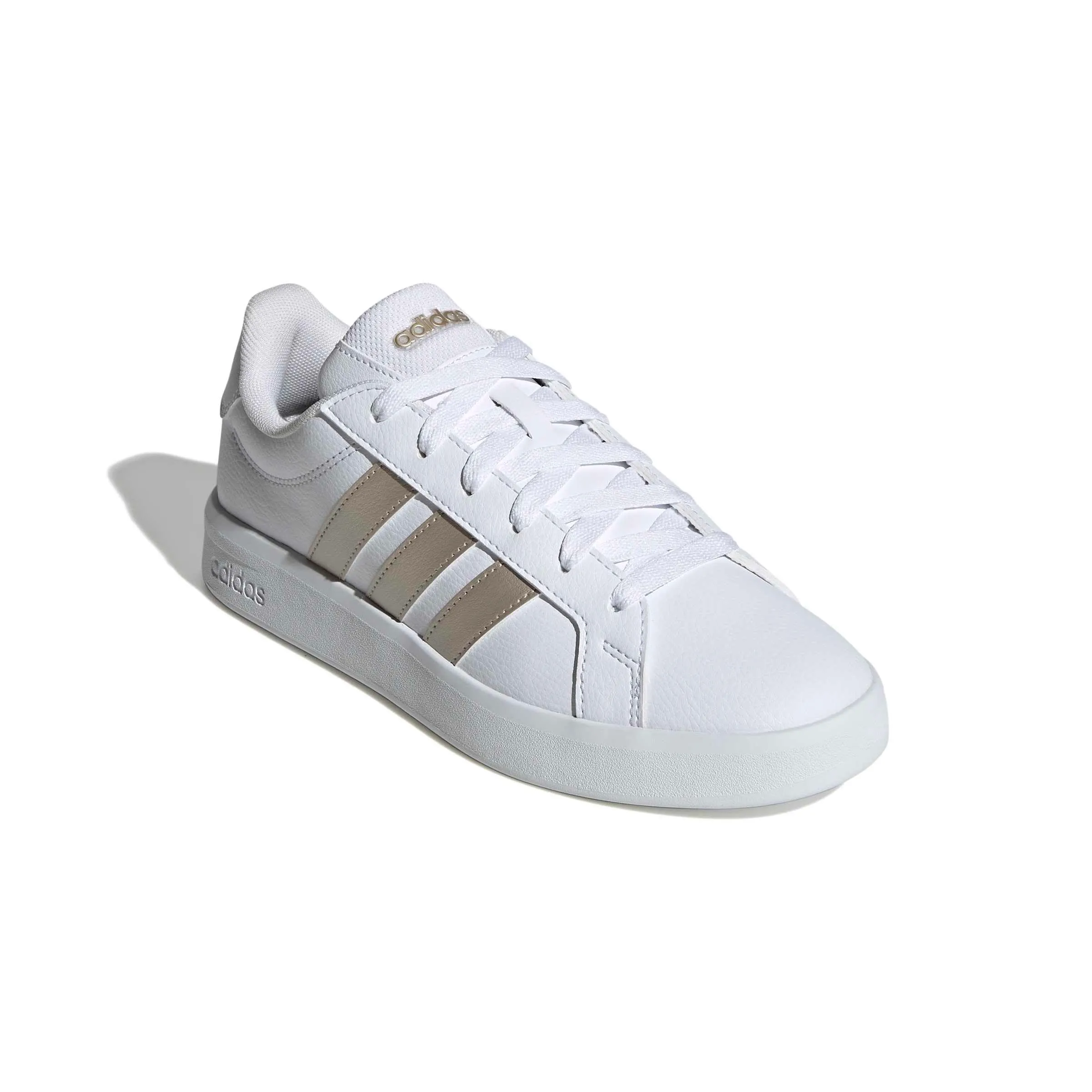 adidas Donna Grand Court Base 3.0 Shoes, Ftwr White/Cyber Met./Ftwr White, 36 2/3 EU - immagine 4