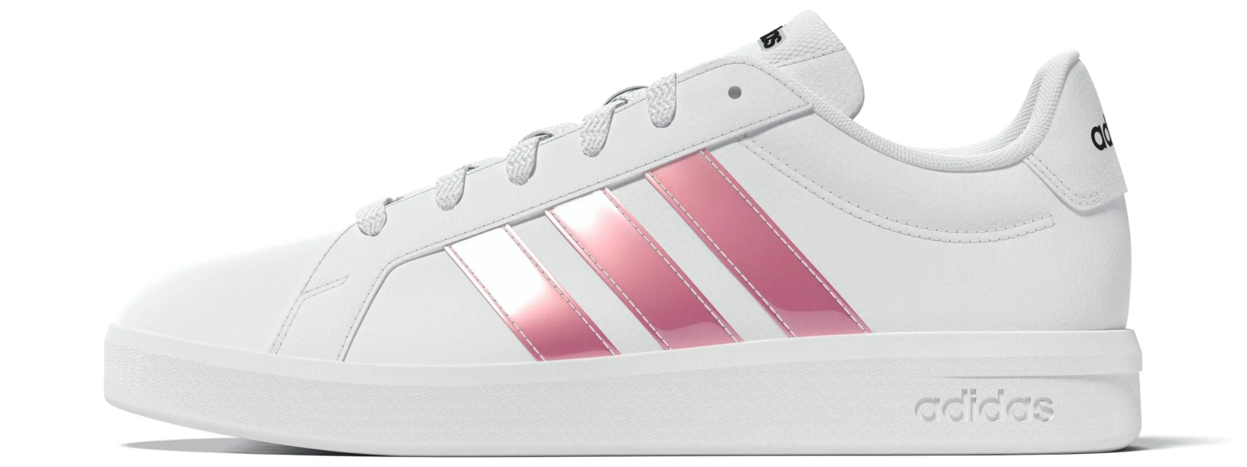 adidas Donna Grand Court Base 3.0 CHOES, Ftwr White/Ftwr White/Core Black, 38 EU - immagine 2