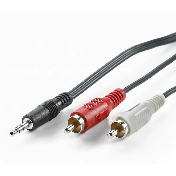 Cavo 35Mm-2Rca 15Mt M/M Bk/Rd/Wh Value - immagine 1